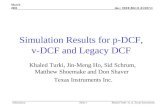 Doc.: IEEE 802.11-01/037r1 Submission March 2001 Khaled Turki et. al,Texas InstrumentsSlide 1 Simulation Results for p-DCF, v-DCF and Legacy DCF Khaled.