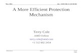 Doc.: IEEE 802.11-02/301R0 Submission May 2002 Terry Cole, AMDSlide 1 A More Efficient Protection Mechanism Terry Cole AMD Fellow terry.cole@amd.com +1.