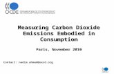 Measuring Carbon Dioxide Emissions Embodied in Consumption Paris, November 2010 Contact: nadim.ahmad@oecd.org.