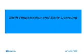 Birth Registration and Early Learning. Goals and Indicators.