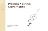 Process / Ethical Governance How Far Have We Gone…………….