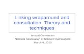 Linking wraparound and consultation: Theory and techniques Annual Convention National Association of School Psychologists March 4, 2010.
