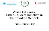 Avian Influenza Enter-Educate Initiative in the Egyptian Schools The School kit.