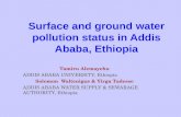 Surface and ground water pollution status in Addis Ababa, Ethiopia Tamiru Alemayehu ADDIS ABABA UNIVERSITY, Ethiopia Solomon Waltenigus & Yirga Tadesse.