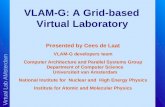 Virtual Lab AMsterdam VLAM-G: A Grid-based Virtual Laboratory Presented by Cees de Laat VLAM-G developers team Computer Architecture and Parallel Systems.