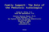 NECHEAR Family Support: The Role of the Pediatric Audiologist Karen M. Ditty, M.S. Texas ENT Specialists, P.A. Antonia Brancia Maxon, Ph.D. Diane Brackett,