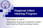 Regional Infant Hearing Program REGIONS IX and X Cleveland Hearing & Speech Center and Family Child Learning Center.
