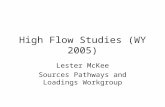 High Flow Studies (WY 2005) Lester McKee Sources Pathways and Loadings Workgroup.