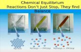 Chemical Equilibrium Reactions Dont Just Stop, They find Balance Reactions Dont Just Stop, They find Balance.