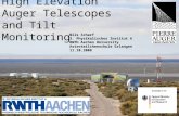 High Elevation Auger Telescopes and Tilt Monitoring Nils Scharf 3. Physikalisches Institut A RWTH Aachen University Astroteilchenschule Erlangen 11.10.2008.