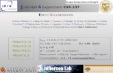 J LAB Hall A Experiment E94-107 16 O(e,eK + ) 16 N 12 C(e,eK + ) 12 12 C(e,eK + ) 12 Be(e,eK + ) 9 Li Be(e,eK + ) 9 Li H(e,eK + ) 0 E beam = 4.016, 3.777,