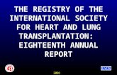 2001 THE REGISTRY OF THE INTERNATIONAL SOCIETY FOR HEART AND LUNG TRANSPLANTATION: EIGHTEENTH ANNUAL REPORT.