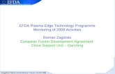 R.Zagórski, PWI-TF Annual Meeting, Frascati, October 2008 EFDA Plasma Edge Technology Programme Monitoring of 2008 Activities Roman Zagórski European Fusion.