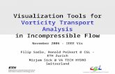 Visualization Tools for Vorticity Transport Analysis in Incompressible Flow November 2006 - IEEE Vis Filip Sadlo, Ronald Peikert @ CGL - ETH Zurich Mirjam.