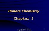 Copyright©2000 by Houghton Mifflin Company. All rights reserved. 1 Honors Chemistry Chapter 5.