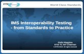 World Class Standards IMS Interoperability Testing - from Standards to Practice Giulio Maggiore ETSI TC INT Chairman © ETSI 2010. All rights reserved.