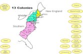 NH Mass. R.I Conn NY Penn N.J Del MD VA N.C. S.C. GA New England Middle Southern.