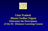 Uttar Pradesh Bhumi Sudhar Nigam Welcomes the Participants of the IK Distance Learning Course.