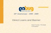 10 th Anniversary 1999 - 2009 Direct Loans and Banner Dave Curran, Principal Consultant.