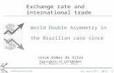 WTO, March 27 th, 2012. Double Asymmetry in RER 1 Exchange rate and international trade World Double Asymmetry in RER: the Brazilian case since 2000 Josue.