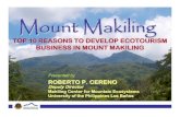 Mt. Makiling: Top 10 reasons to develop ecotourism business in Mount Makiling