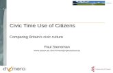 Paul Stoneman  Civic Time Use of Citizens Comparing Britain's civic culture.