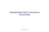 Standardised Work Overview & Documents Training Pack.