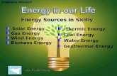 Thermic Energy Coal Energy Water Energy Geothermal Energy Solar Energy Gas Energy Wind Energy Biomass Energy Energy Sources in Siciliy COMENIUS PROJECT.
