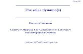 Cattaneo@flash.uchicago.edu The solar dynamo(s) Fausto Cattaneo Center for Magnetic Self-Organization in Laboratory and Astrophysical Plasmas Chicago 2003.