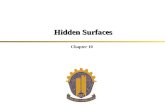Hidden Surfaces Chapter 10. 2 Department of CSE, CUET Hidden Lines.