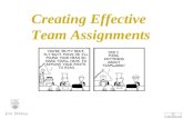 Creating Effective Team Assignments Jim Sibley. Know Where You Want To Go Jim Sibley.