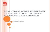 L EARNING AS OLDER WORKERS IN THE INDUSTRIAL ACTIVITIES : A SOCIO - CULTURAL APPROACH Maria-Cristina Migliore.