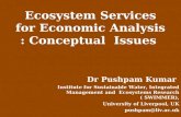 Ecosystem Services for Economic Analysis : Conceptual Issues Dr Pushpam Kumar Institute for Sustainable Water, Integrated Management and Ecosystems Research.