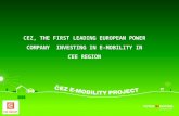 1presentation Emobility 2010.ppt "A4rb_standard" – 20100111 – do not delete this text object! Document number 1 CEZ, THE FIRST LEADING EUROPEAN POWER COMPANY.