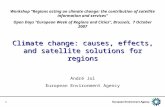 1 Workshop Regions acting on climate change: the contribution of satellite information and services Open Days European Week of Regions and Cities, Brussels,