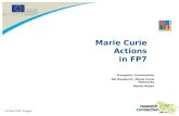 7-8 May 2009, Prague Marie Curie Actions in FP7 European Commission DG Research, Marie Curie Networks Marta Muter.