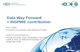Data Way Forward + INSPIRE contribution Max Craglia European Commission Joint Research Centre based on presentation by George Percivall, Open Geospatial.