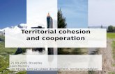 Territorial cohesion and cooperation 25.09.2009. Bruxelles Jean Peyrony DG REGIO, Unit C2 (Urban development, territorial cohesion)