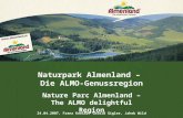 Naturpark Almenland – Die ALMO-Genussregion 24.04.2007, Franz Kneißl, Gerald Gigler, Jakob Wild Nature Parc Almenland – The ALMO delightful Region.