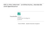 GIS in the Internet - architectures, standards and OpenSource Team SPADE – Spatial Decision Support.
