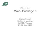 NEFIS Mid-term Meeting Vienna May 2004 WP3 Summary NEFIS Work Package 3 Status Report Mid-term Meeting IUFRO, Vienna 24-25 May 2004.