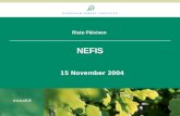 Risto Päivinen NEFIS 15 November 2004. Project Timetable.