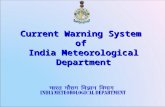 Current Warning System of India Meteorological Department.