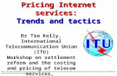 Pricing Internet services: Trends and tactics Dr Tim Kelly, International Telecommunication Union (ITU) Workshop on settlement reform and the costing and.