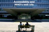 Accessibility and WHO's web site Images courtesy of Flickr.