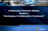 Federal Aviation Administration 1 Collaborative Decision Making Module 2 Developing A Collaborative Framework.