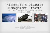 Microsofts Disaster Management Efforts UN ESCAP Regional Inter Agency WG on ICT Gísli Ólafsson Disaster Management – Technical Advisor Microsoft Corporation.