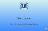 Secretary Role, Responsibilities and Tasks What will I be learning in this course?