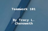 Teamwork 101 By Tracy L. Chenoweth. 2/28/20142 How would you define teamwork?