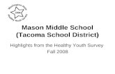 Mason Middle School (Tacoma School District) Highlights from the Healthy Youth Survey Fall 2008.
